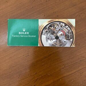 Vintage Rolex Factory Service Booklet
